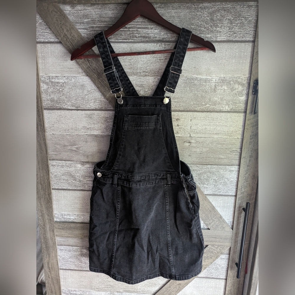 River Island Denim Overall Skirt